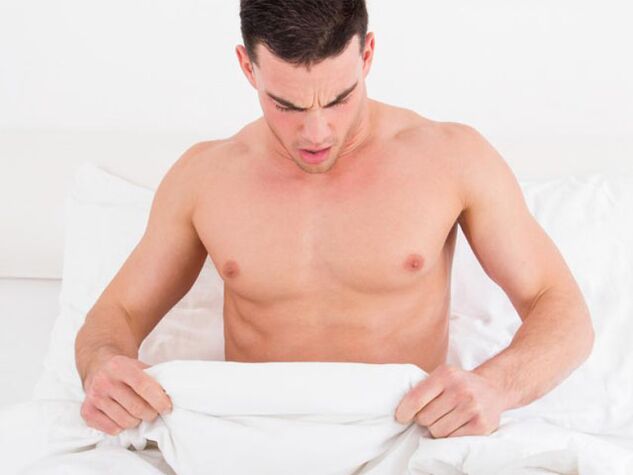 L'homme a découvert des symptômes désagréables